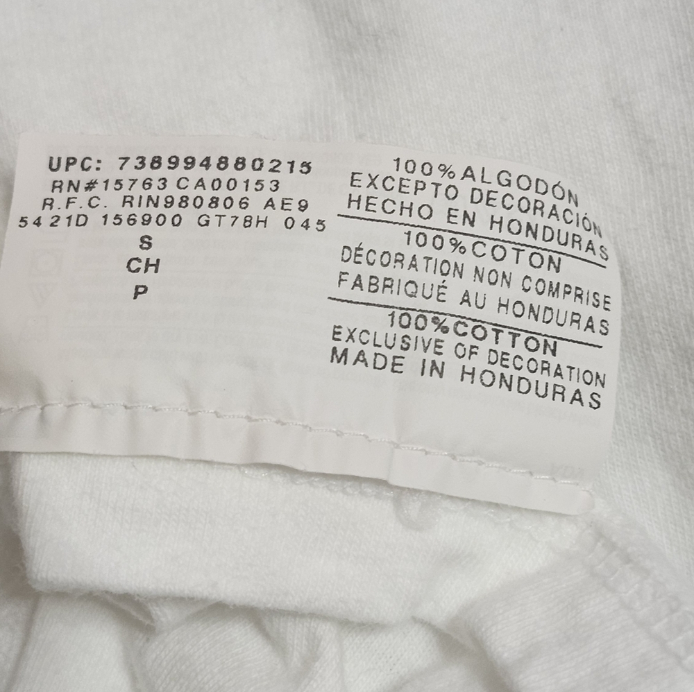 Champion Long Sleeve T-shirt. White Color . Size Small - Picture 5 of 8